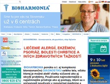 Tablet Screenshot of bioharmonia.sk